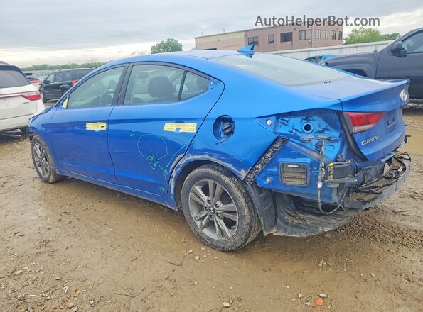 KMHD84LF7HU249297 2017 HYUNDAI ELANTRA Blue Задня ліва чверть
