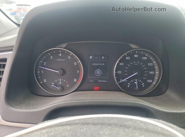 KMHD84LF7HU249297 2017 HYUNDAI ELANTRA Blue Вид щитка приладів