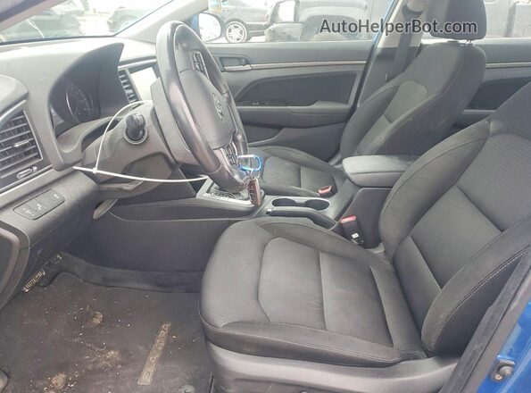 KMHD84LF7HU249297 2017 HYUNDAI ELANTRA Blue Вид салону спереду
