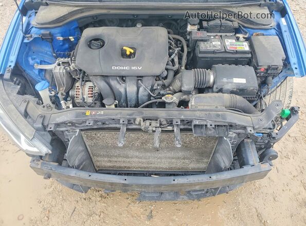 KMHD84LF7HU249297 2017 HYUNDAI ELANTRA Blue Вид задньої частини салону
