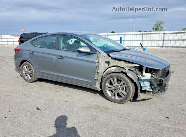 KMHD84LF7HU425054 2017 HYUNDAI ELANTRA Gray Delantero derecho
