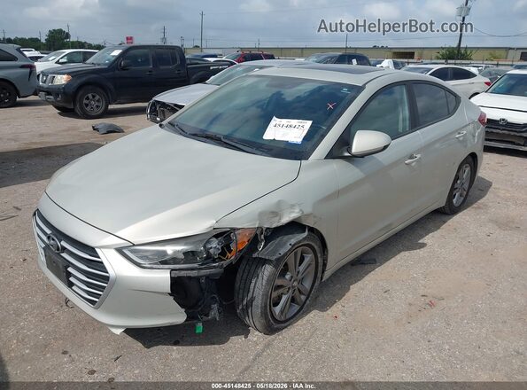 KMHD84LF7JU466564 2018 HYUNDAI ELANTRA Beige წინა მარცხენა ხედი სამი მეოთხედიდან