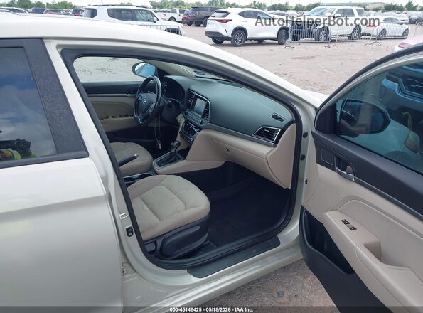 KMHD84LF7JU466564 2018 HYUNDAI ELANTRA Beige წინა სალონის ხედი