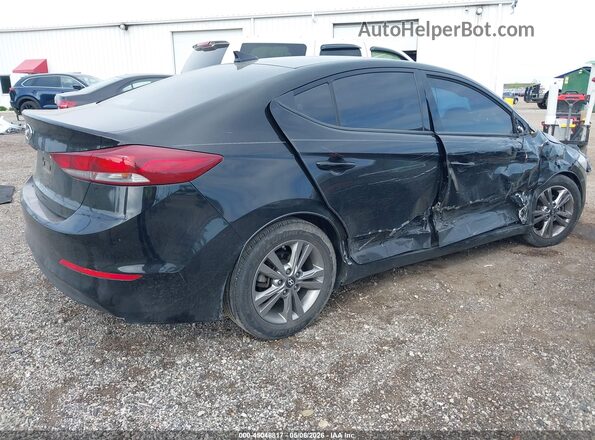 KMHD84LF7JU556071 2018 HYUNDAI ELANTRA Black Trasero derecho