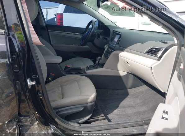 KMHD84LF7JU556071 2018 HYUNDAI ELANTRA Black Vista interior delantera
