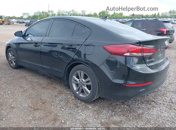 KMHD84LF7JU556071 2018 HYUNDAI ELANTRA Black Trasero izquierdo