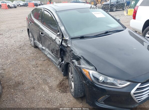 KMHD84LF7JU556071 2018 HYUNDAI ELANTRA Black Vista frontal