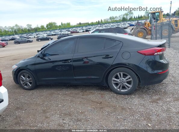 KMHD84LF7JU556071 2018 HYUNDAI ELANTRA Black Vista interior trasera
