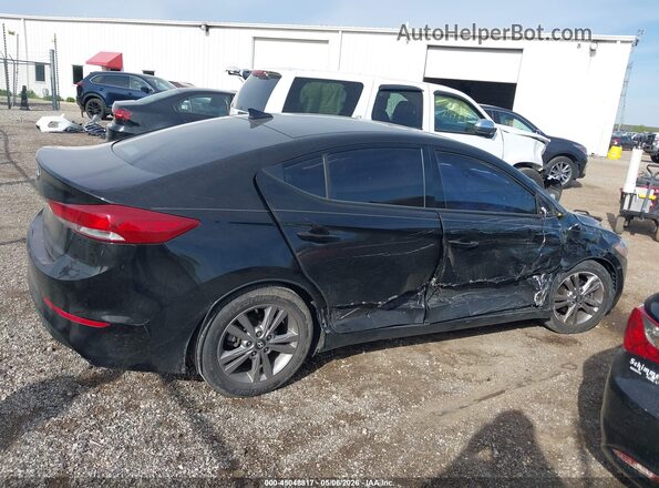 KMHD84LF7JU556071 2018 HYUNDAI ELANTRA Black Vista del cuadro de instrumentos