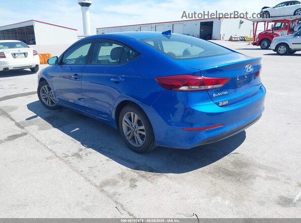 KMHD84LF7JU610372 2018 HYUNDAI ELANTRA Blue Tył lewy