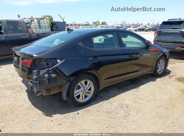 KMHD84LF7KU731081 2019 HYUNDAI ELANTRA Black Tył prawy