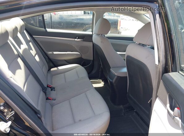 KMHD84LF7KU731081 2019 HYUNDAI ELANTRA Black Widok naklejki z numerem VIN