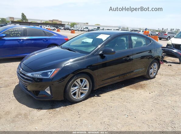KMHD84LF7KU731081 2019 HYUNDAI ELANTRA Black Przód lewy