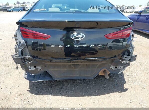 KMHD84LF7KU731081 2019 HYUNDAI ELANTRA Black Widok z przodu