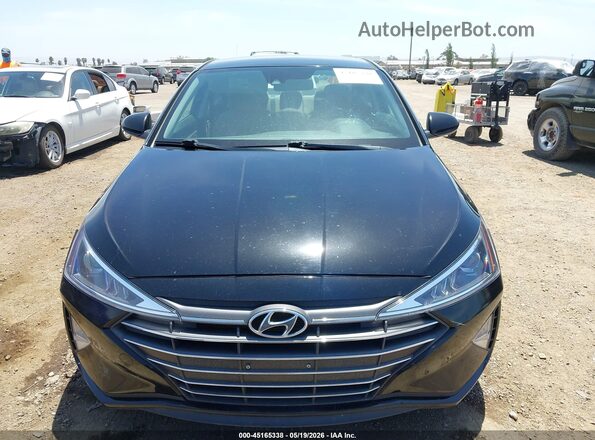 KMHD84LF7KU731081 2019 HYUNDAI ELANTRA Black Widok wnętrza z tyłu