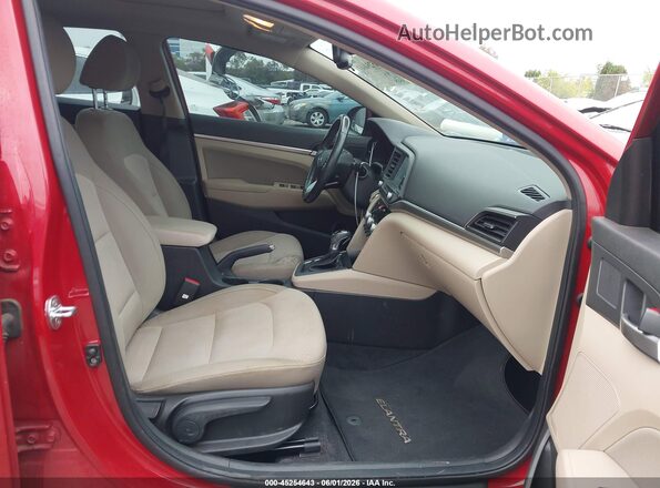 KMHD84LF7LU013659 2020 HYUNDAI ELANTRA Red Vista interior delantera