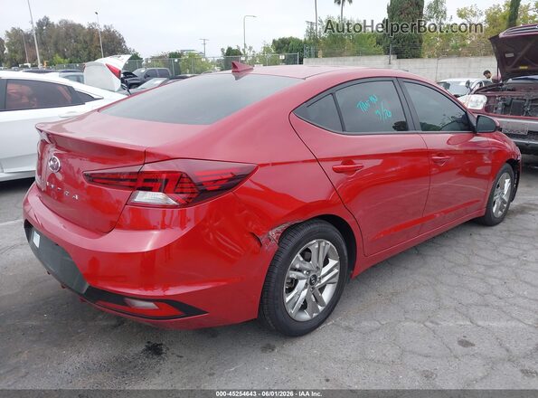 KMHD84LF7LU013659 2020 HYUNDAI ELANTRA Red Trasero derecho