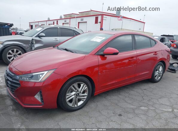 KMHD84LF7LU013659 2020 HYUNDAI ELANTRA Red Vista interior de 360 grados