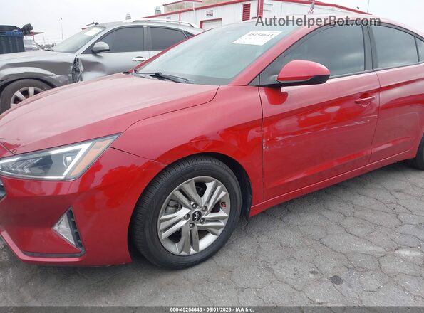 KMHD84LF7LU013659 2020 HYUNDAI ELANTRA Red Vista frontal