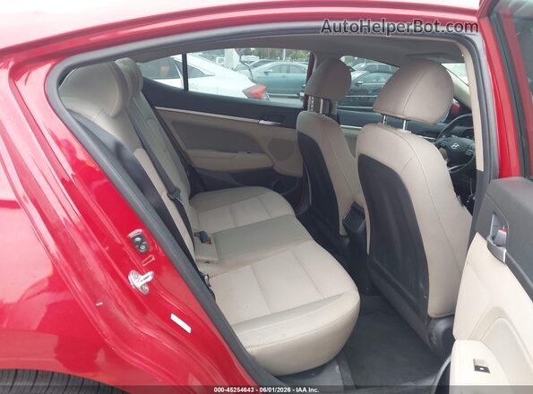 KMHD84LF7LU013659 2020 HYUNDAI ELANTRA Red Vista de la etiqueta del VIN