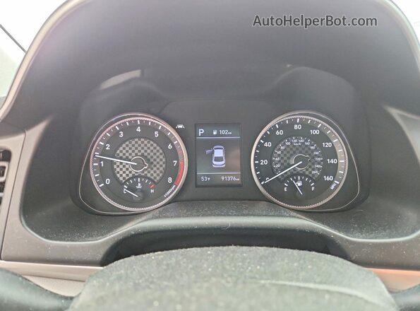 KMHD84LF7LU022345 2020 HYUNDAI ELANTRA Red Instrument cluster view