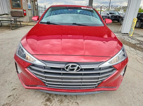 KMHD84LF7LU022345 2020 HYUNDAI ELANTRA Red Front view