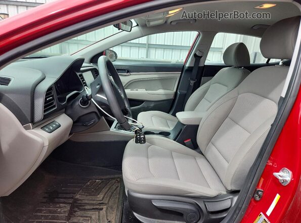 KMHD84LF7LU022345 2020 HYUNDAI ELANTRA Red Front interior view