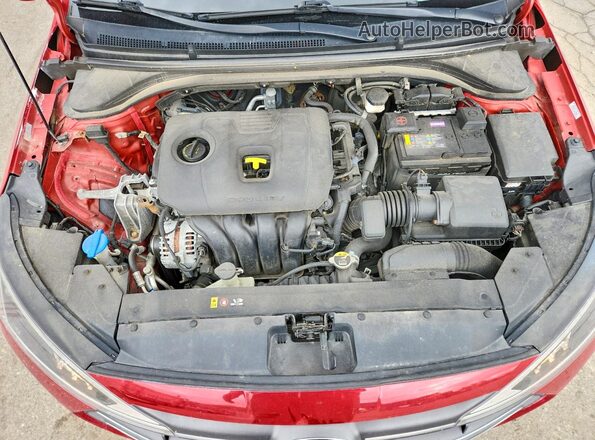 KMHD84LF7LU022345 2020 HYUNDAI ELANTRA Red Rear interior view