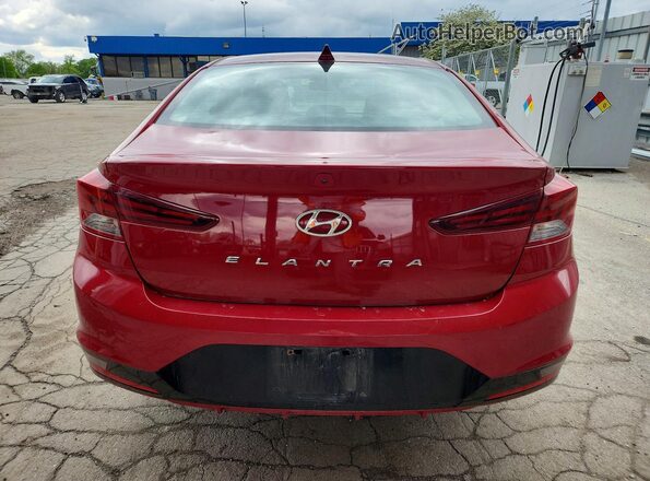 KMHD84LF7LU022345 2020 HYUNDAI ELANTRA Red Rear view