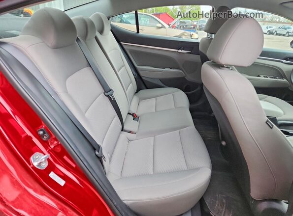 KMHD84LF7LU022345 2020 HYUNDAI ELANTRA Red Rear seats view