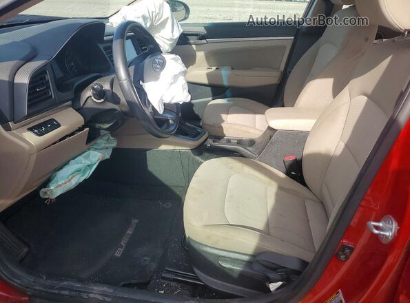 KMHD84LF7LU995239 2020 HYUNDAI ELANTRA Red Вид салону спереду