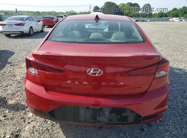 KMHD84LF7LU995239 2020 HYUNDAI ELANTRA Red Вид ззаду