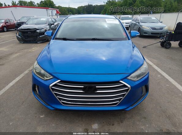 KMHD84LF8HU074915 2017 HYUNDAI ELANTRA Blue Սալոնի հետևի տեսք