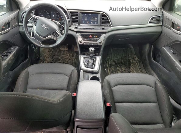 KMHD84LF8HU343611 2017 HYUNDAI ELANTRA White წინა პანელის ხედი