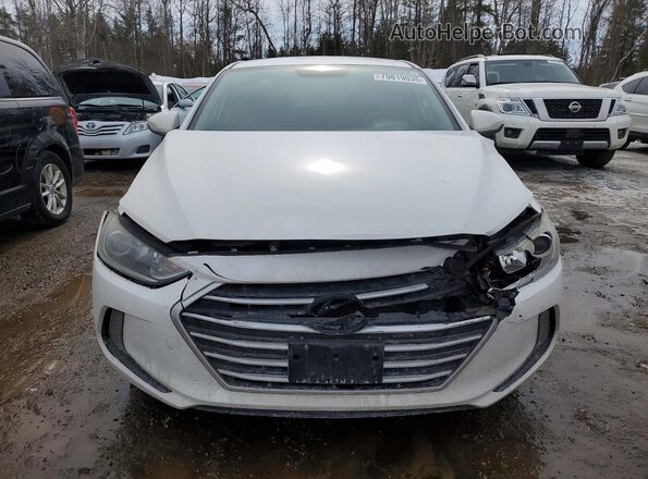 KMHD84LF8HU343611 2017 HYUNDAI ELANTRA White წინა ხედი