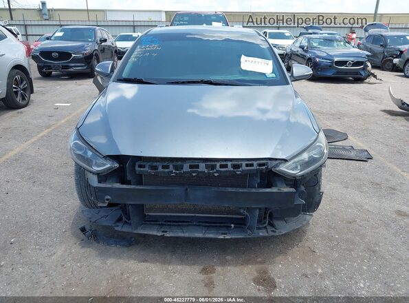 KMHD84LF8JU448929 2018 HYUNDAI ELANTRA Gray Widok zestawu wskaźników