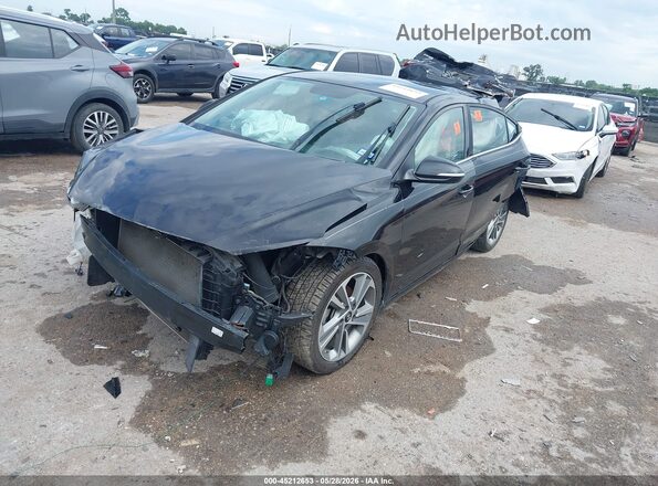 KMHD84LF8JU646247 2018 HYUNDAI ELANTRA Black Front left