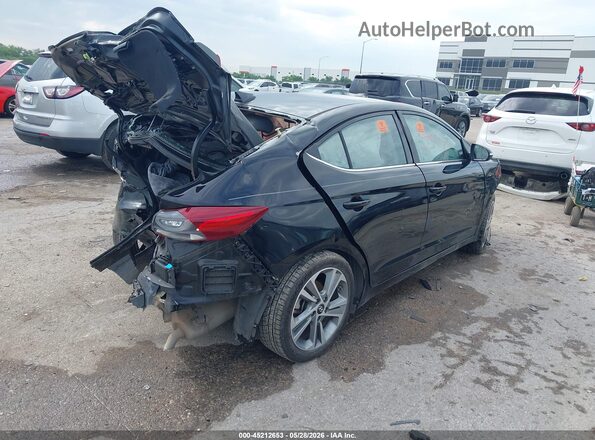 KMHD84LF8JU646247 2018 HYUNDAI ELANTRA Black Rear right