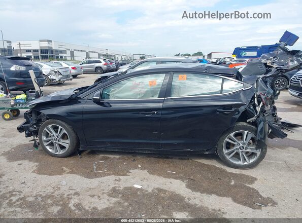 KMHD84LF8JU646247 2018 HYUNDAI ELANTRA Black Rear interior view