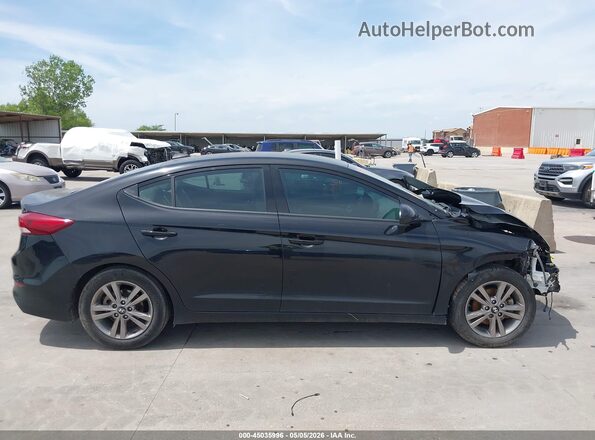 KMHD84LF8JU679071 2018 HYUNDAI ELANTRA Black Vista interior de 360 grados
