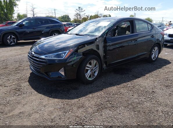 KMHD84LF8KU741702 2019 HYUNDAI ELANTRA Black Przód lewy