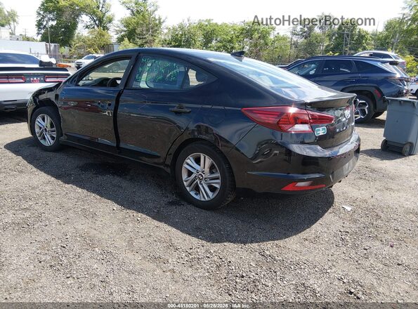 KMHD84LF8KU741702 2019 HYUNDAI ELANTRA Black Tył lewy