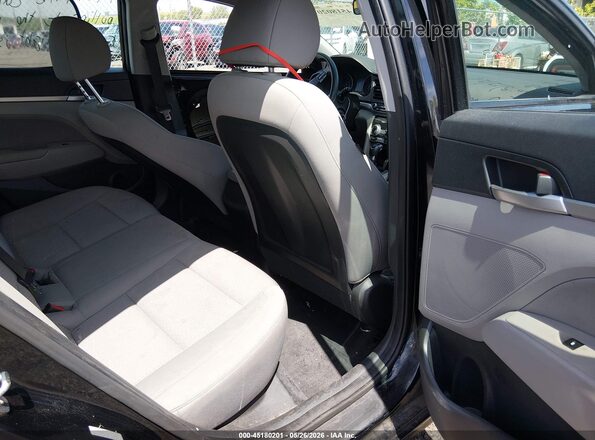 KMHD84LF8KU741702 2019 HYUNDAI ELANTRA Black Widok naklejki z numerem VIN