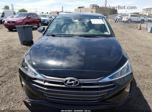 KMHD84LF8KU741702 2019 HYUNDAI ELANTRA Black Widok zestawu wskaźników