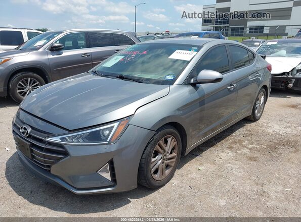 KMHD84LF9KU772585 2019 HYUNDAI ELANTRA Серый Передняя левая четверть