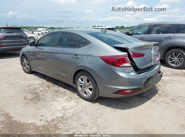 KMHD84LF9KU772585 2019 HYUNDAI ELANTRA Серый Задняя левая четверть