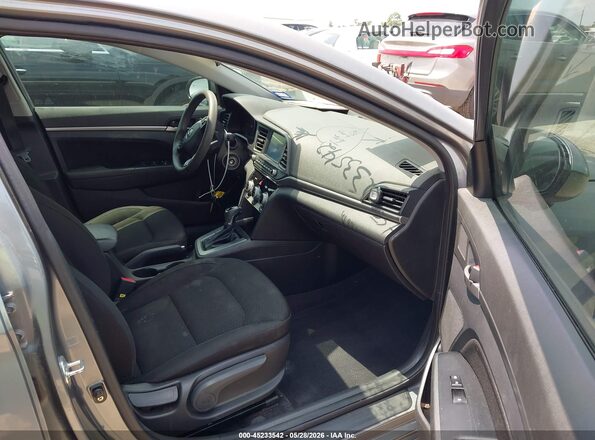 KMHD84LF9KU772585 2019 HYUNDAI ELANTRA Серый Вид салона спереди