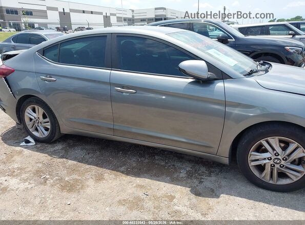 KMHD84LF9KU772585 2019 HYUNDAI ELANTRA Серый Вид задней части салона