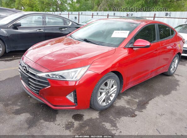 KMHD84LF9LU995078 2020 HYUNDAI ELANTRA Red Front left