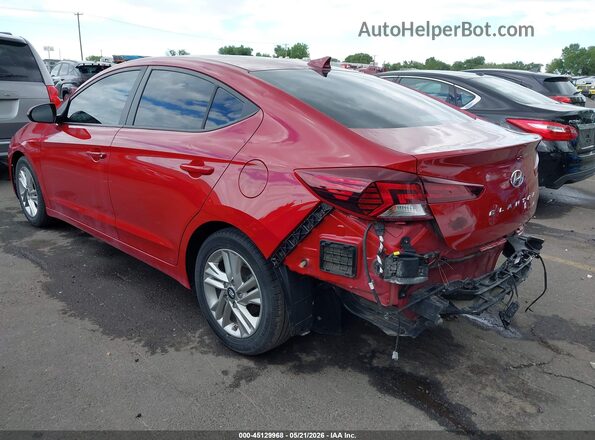 KMHD84LF9LU995078 2020 HYUNDAI ELANTRA Red Rear left